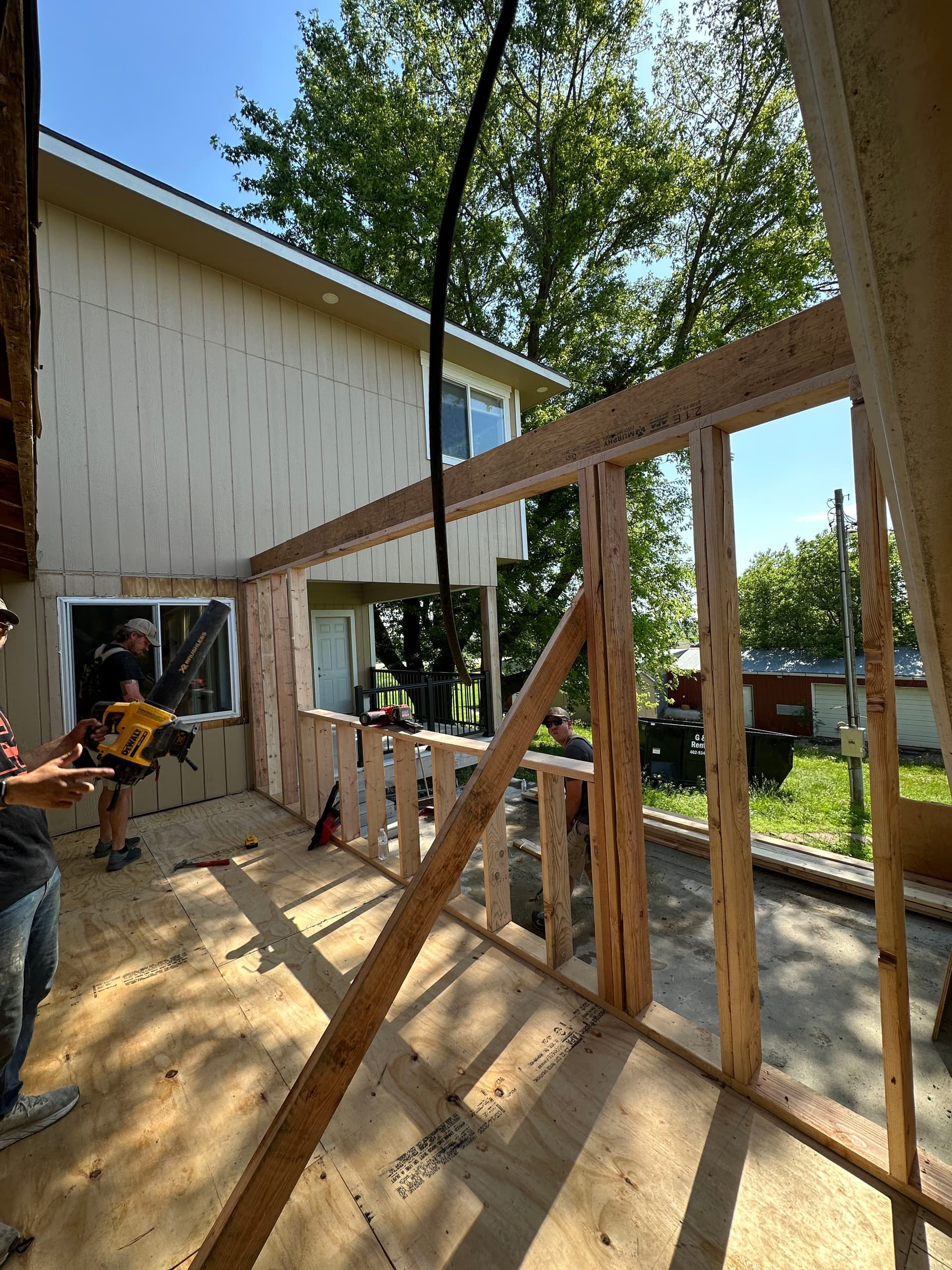 Kitchen Addition Framing - Where the Real Work Begins