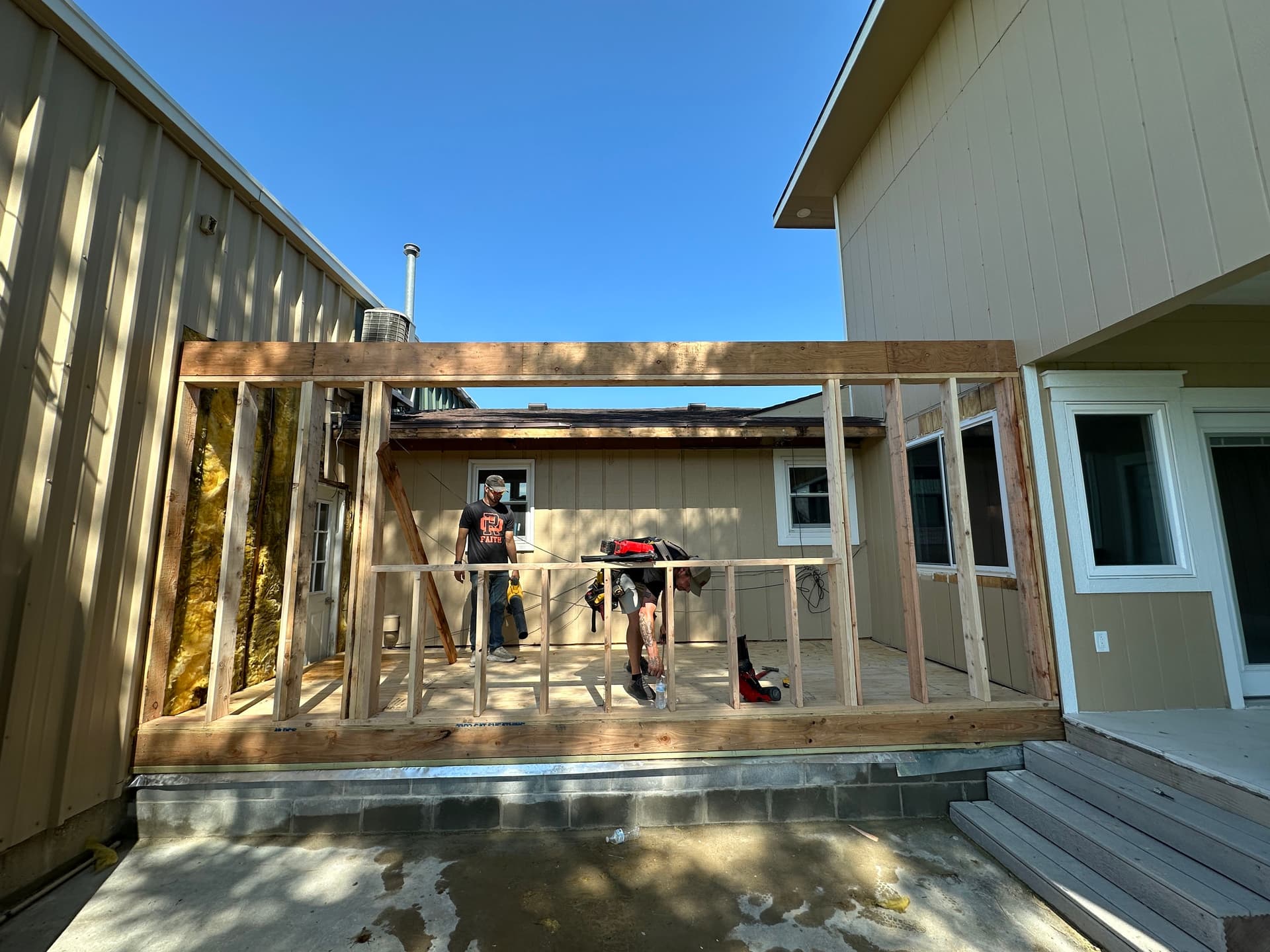 Kitchen Addition Framing - Where the Real Work Begins