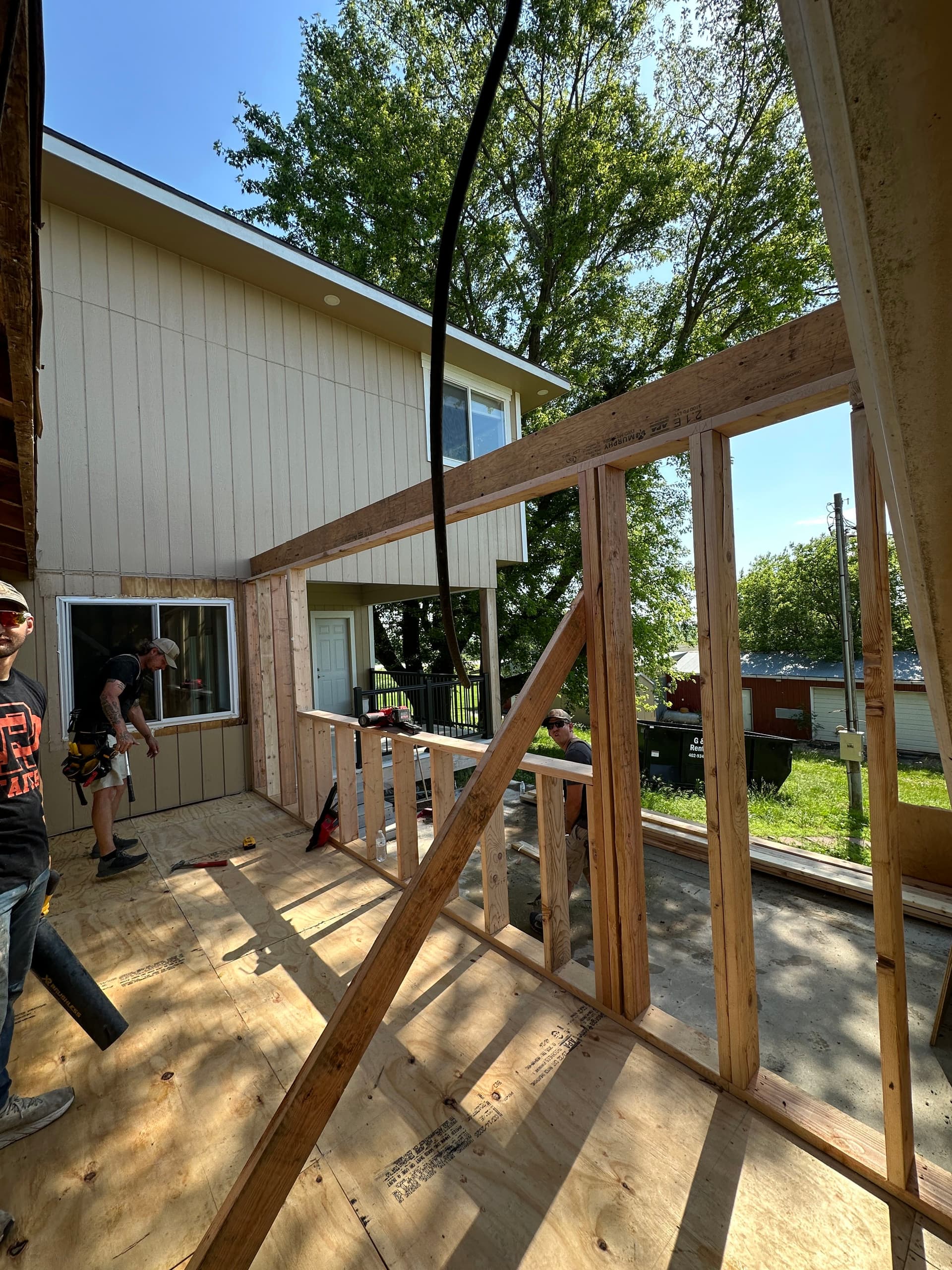 Kitchen Addition Framing - Where the Real Work Begins