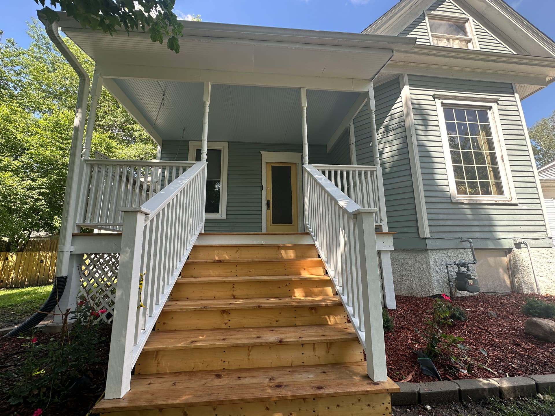 Gallery photos for Fresh Stain on a Front Porch That Needed Some Love: Image #2