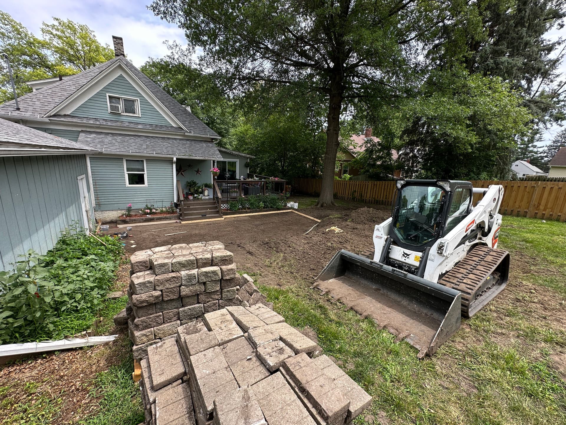Gallery photos for Backyard Renovation In Progress - New Patio Taking Shape: Image #1