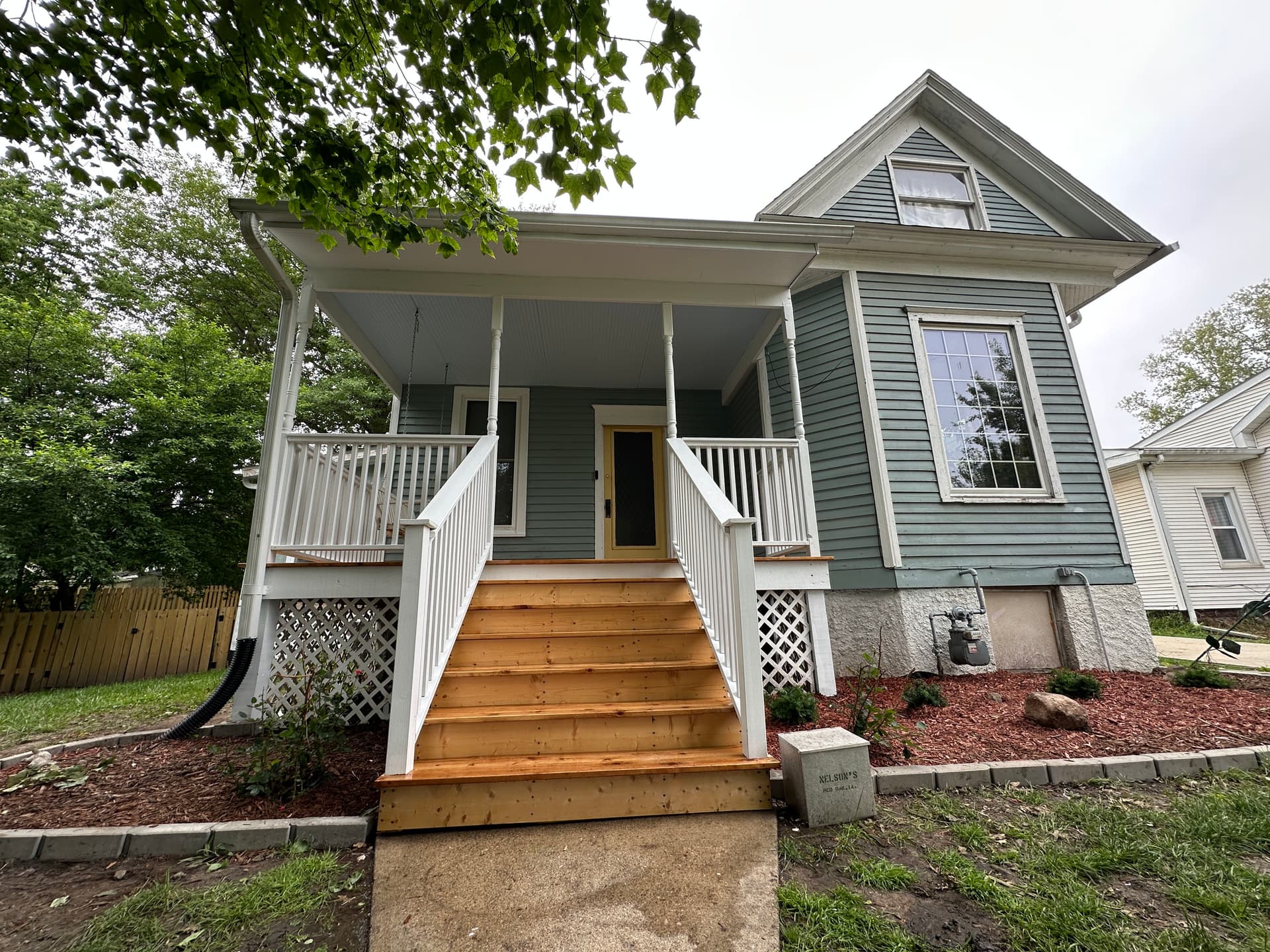 Gallery photos for Front Porch Rebuild with Fresh Cedar Decking and New Stairs: Image #8